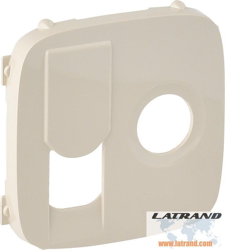 Abdeckplatte für TV+RJ45-Steckdose Farbe Creme Valena Allure Legrand - 754836