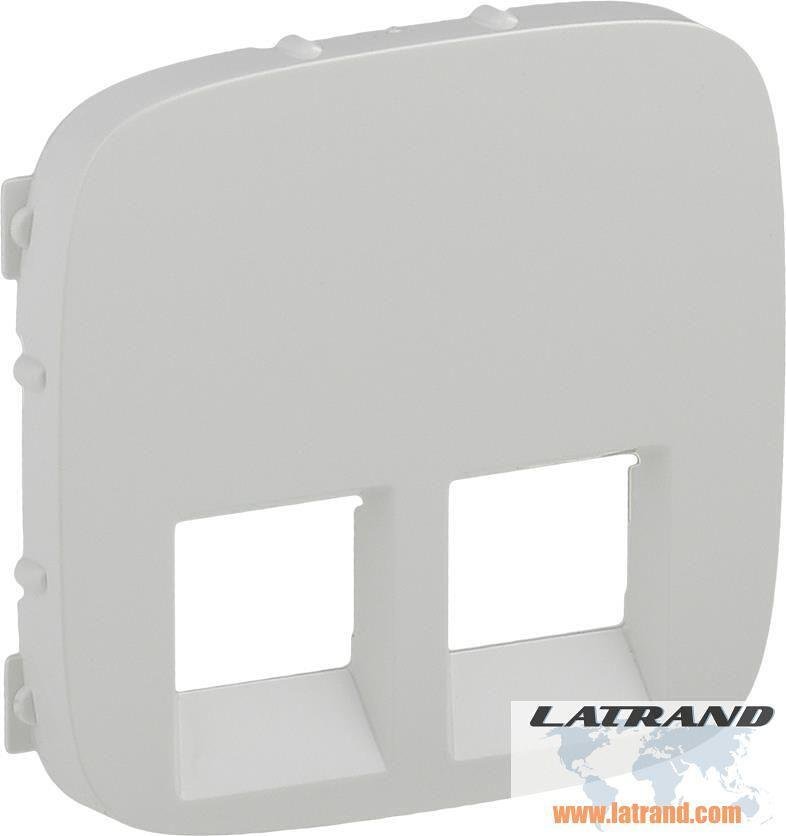 Placa de cubre para toma doble 2xRJ45/RJ11 color Blanco Valena Allure Legrand - 755425