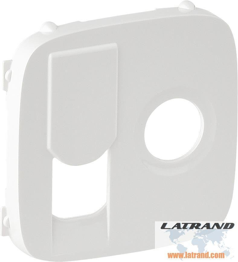 Faceplate for TV+RJ45 Socket color White Valena Allure Legrand - 754835