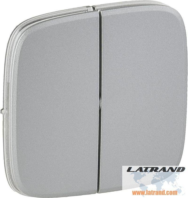 Placca frontale per interruttore a serie colore Alluminio Valena Allure Legrand - 755027