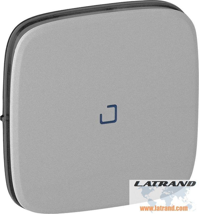 Placca frontale per interruttore/pulsante con indicazione colore Alluminio Valena Allure Legrand - 755087