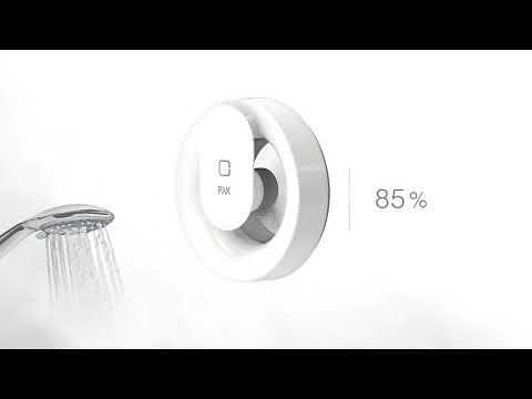Ventilatore Smart PAX f100-120mm, colore Bianco, 110m3/h, 4W, 20dB PAX Norte
