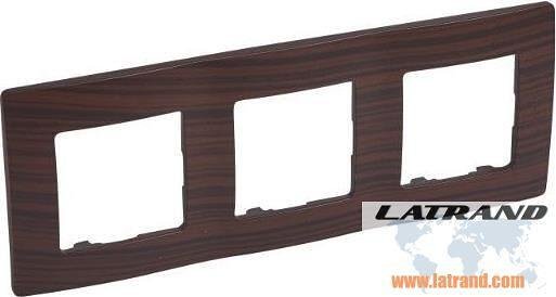 Cadre 3x couleur bois foncé Niloe Legrand - 397093