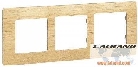 Cadre 3x couleur bois clair Niloe Legrand - 397097
