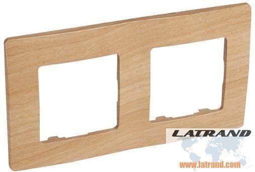 Cadre 2x couleur bois clair Niloe Legrand - 397096
