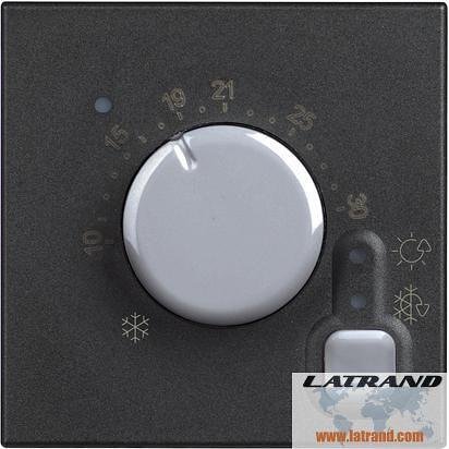 Θερμοστάτης 230V 2Α 1NO 2 μον. χρώμα Μαύρο Classia Bticino - RG4441