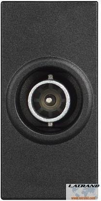 Enchufe TV individual tipo coaxial 1 mod. color Negro Classia Bticino - RG4202D