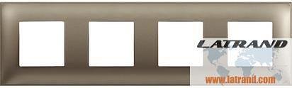 Frame TITANIUM 4x2 modules GERMAN STANDARD for mounting on support frames 4x2 modules Classia Bticino - R4802M4TM