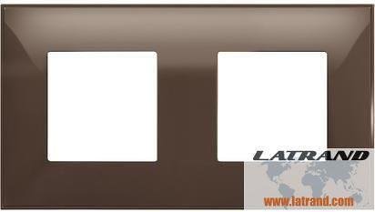 Rahmen MOCHA 2x2 Mod. DEUTSCHER STANDARD für Montage auf Trägerrahmen 2x2 Mod. Classia Bticino - R4802M2MK