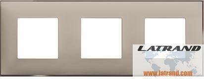 Frame SATIN CREAM 3x2 modules GERMAN STANDARD for mounting on support frames 3x2 modules Classia Bticino - R4802M3CS