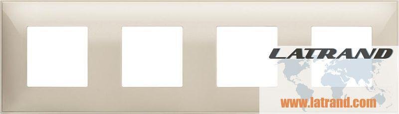 Frame CREAM 4x2 modules GERMAN STANDARD for mounting on support frames 4x2 modules Classia Bticino - R4802M4CR