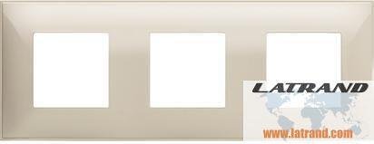Frame CREAM 3x2 modules GERMAN STANDARD for mounting on support frames 3x2 modules Classia Bticino - R4802M3CR