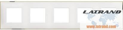 Cornice Bianca con Oro 5x2 moduli Standard Tedesco per montaggio su telai portanti 5x2 moduli Classia Bticino - R4802M5WD
