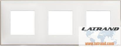Cornice BIANCO SATINATO 3x2 mod. STANDARD TEDESCO per montaggio su telai portanti 3x2 mod. Classia Bticino - R4802M3WS