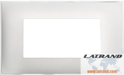 Frame ICE SATIN 4 modules ITALIAN STANDARD for mounting on support frame 4 modules Classia Bticino - R4804ES
