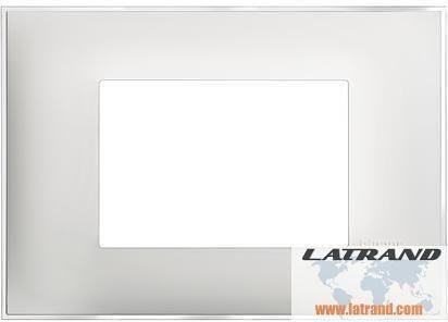 Frame ICE SATIN 3 modules ITALIAN STANDARD for mounting on support frame 3 modules Classia Bticino - R4803ES