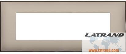 Frame SATIN CREAM 7 modules ITALIAN STANDARD for mounting on support frame 7 modules Classia Bticino - R4807CS