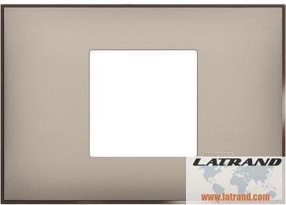 Frame SATIN CREAM 2 modules ITALIAN STANDARD for mounting on support frame 3 modules Classia Bticino - R4819CS