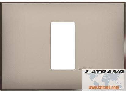 Frame SATIN CREAM 1 module ITALIAN STANDARD for mounting on support frame 3 modules Classia Bticino - R4803M1CS