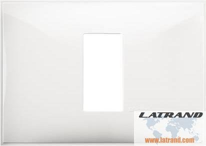 Frame WHITE 1 module ITALIAN STANDARD for mounting on support frame 3 modules Classia Bticino - R4803M1RW