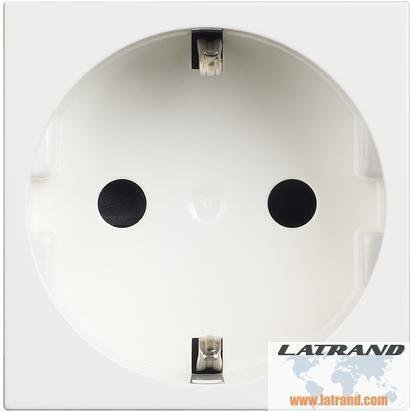 Priză SCHUKO 2P+E 2 mod. 16A protecție copii culoare Alb Classia Bticino - RW4141