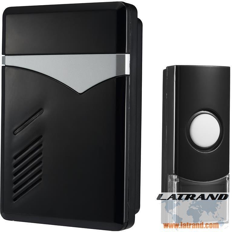 Campanello wireless NERO 36 melodie 70dB 80 metri Commel - C411-108