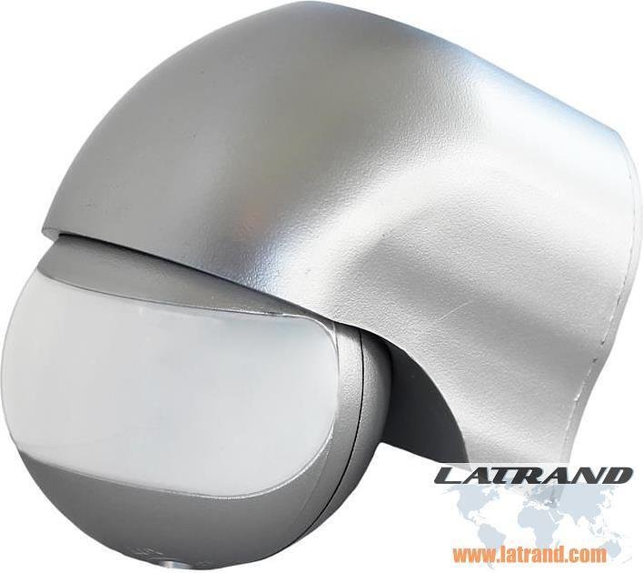 Senzor de mișcare PIR, pentru montaj de suprafață pe perete, 180°, rază 12m @ h=2.3m, IP44, gri, Commel - C310-103