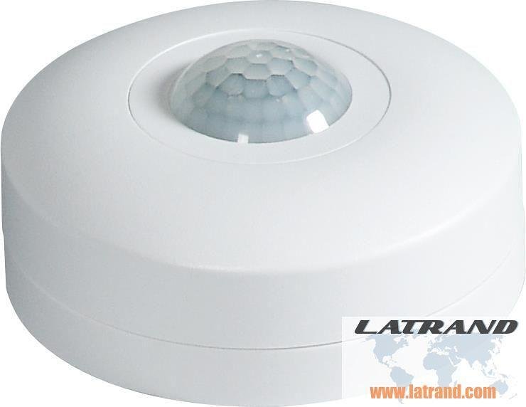 Sensore di movimento PIR, per montaggio a vista su soffitto, 360°, raggio D6m @ h=2.5m, IP20, bianco, Commel - C311-101