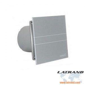 Ventilatore E-100GST VETRO GRIGIO con timer f100mm 115m3/h, CATA, E-100GST