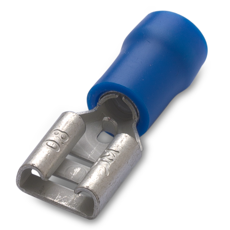 Insulated female auto connector 1.5-2.5mm² / 6.3x0.8mm, pack of 100 - BM00290
