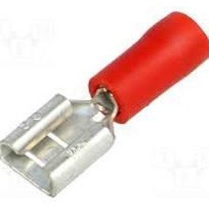 Insulated female auto connector 0.25-1.5mm² / 6.3x0.8mm, pack of 100 - BM00190