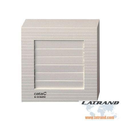 V12 MATIC Ventilator f120mm weiß quadratisch 190m³/h mit Auto-Klappe - B12MATIC, CATA