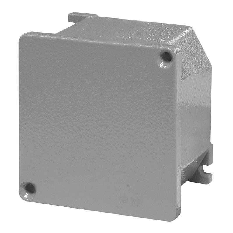 Caja antiexplosión EX 100x100x59mm IP66, Zona 2/22, UV, paredes sólidas, cierre con tornillo, serie Alubox EX 653.9000