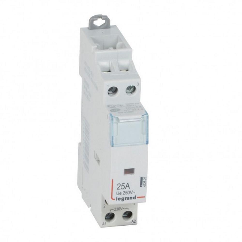412523 Contacteur modulaire bipolaire CX³ 25A 2NO, 230V~, 1 mod. , Legrand blanc