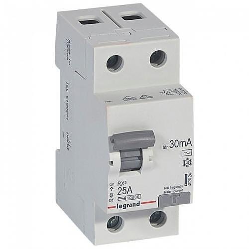 LEGRAND - 402024 Residual current device 2P 25A 30mA series RX3 ID type AC