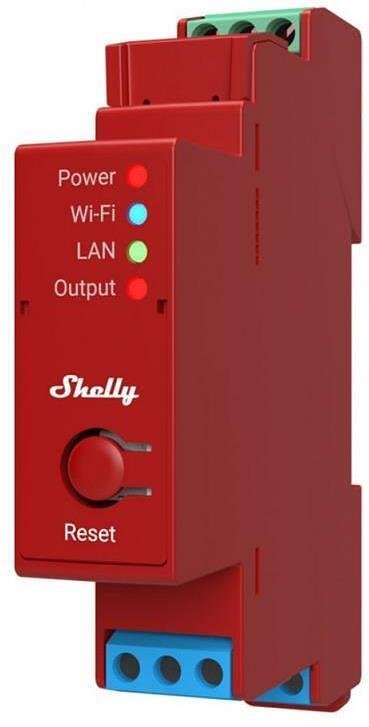 Smart relay impulsivo 1x On/Off 16A con misuratore per montaggio DIN Shelly PRO 1PM - 268018