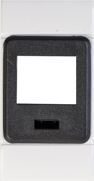 SCAME - Panneau avant pour 1x RJ45 Keystone, EVOLUTION 1 module couleur GRIS - 101.6481.G