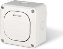 SCAME - Еднополюсен ключ 20А за открит монтаж IP 66, серия Protecta 137.5012