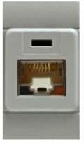 Presa computer 1xRJ45 UTP cat.6 EVOLUTION 1 mod. colore GRIGIO Scame- 101.6481.60G
