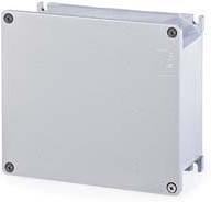 Caja de aluminio 192x168x80mm IP66, UV, paredes sólidas, cierre con tornillo, serie Alubox Scame- 653.03