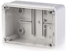 Box 120x80x50mm IP56, UV, Solid Walls, Screw Closure on Transparent Lid, Scabox Scame-686.225