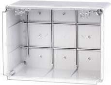 Box 300x220x170mm IP56, UV, Solid Walls, Screw Closure on Transparent Lid, Scabox Scame-686.429