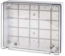 Box 380x300x120mm IP56, UV, Solid Walls, Screw Closure on Transparent Lid, Scabox Scame-686.230