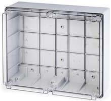 Box 450x370x180mm IP56, UV, Solid Walls, Screw Closure on Transparent Lid, Scabox Scame-686.431