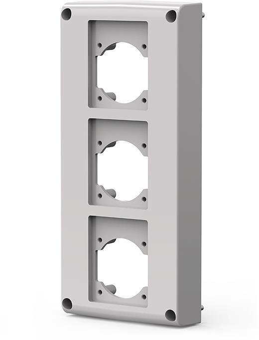 Brida de transición de 103x230mm a 3x 50x60mm, serie Proxima Scame-573.5003