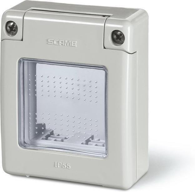 Adaptateur incluant cadre étanche IP 55 70x87mm pour modules Evolution Scame-570.5052