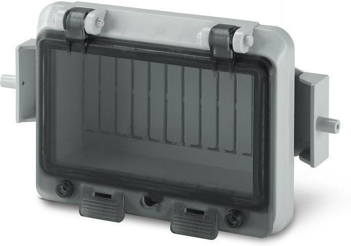 Κάλυμμα για 12 DIN IP65 σειρά GOMMA ελαστικό + DIN ράγα Scame-654.0141-12
