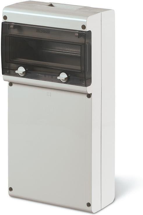 Quadro per contatti industriali e moduli DIN IP66, UV, ingresso PG, serie BLOCK (11 DIN e coperchio pieno senza fori) Scame-632.4510-000