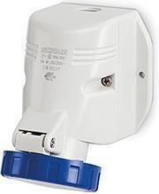 Industrial socket 2P+E 16A IP66 Optima Top M20 series surface mounting Scame-518.1653T blue/white
