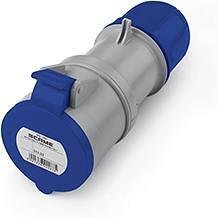 Presa mobile industriale 2P+E 32A IP54 serie Optima Scame, 313.3243 BLU